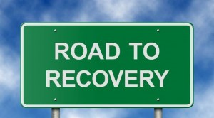 Road to Recovery sign